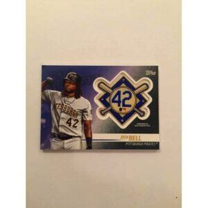 2018 TOPPS UPDATE JOSH BELL JACKIE ROBINSON DAY PATCH JRP-JB PIRATES (028)